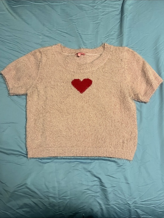 Sugar Thrillz Tops - Sugar Thrillz Pink Fuzzy Cropped Sweater